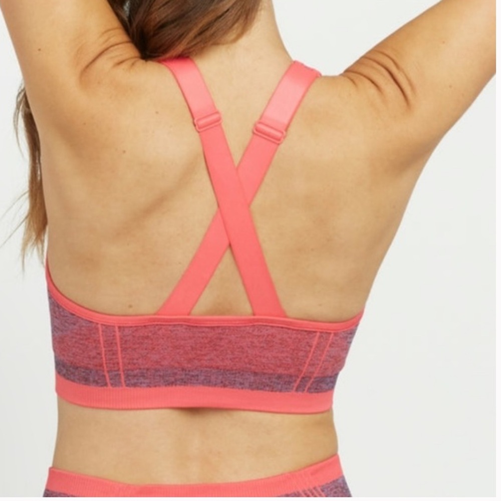 NWT SPANX • Seamless Sculpt Bra in Coral Punch - Picture 2 of 7